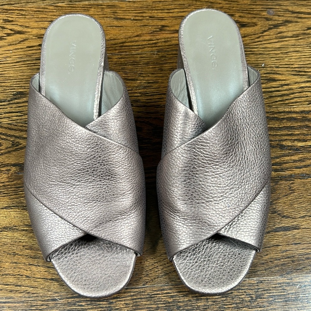 Vince Metallic Sandals